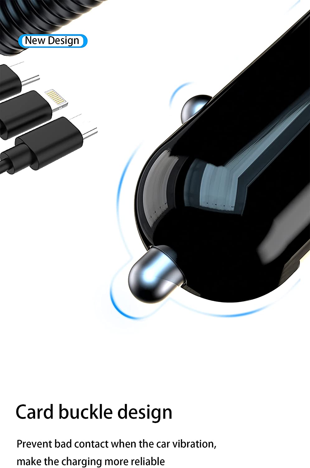 Dual Ports Car Charger with Fast Charging