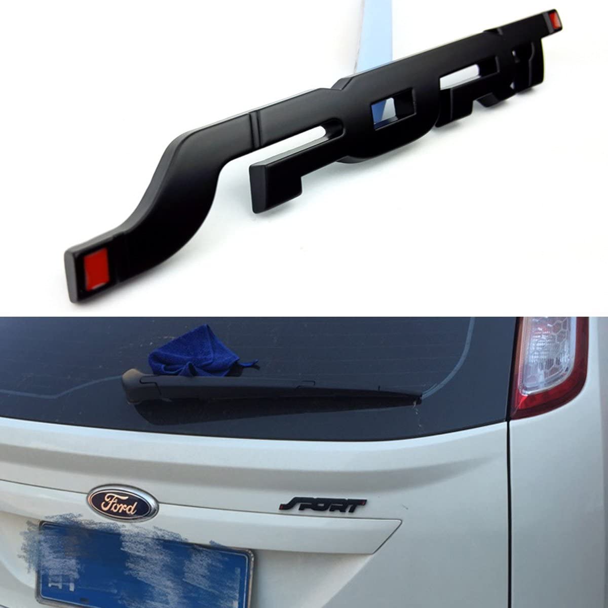 2pcs 3D Metal SPORT Trunk Emblem Badge