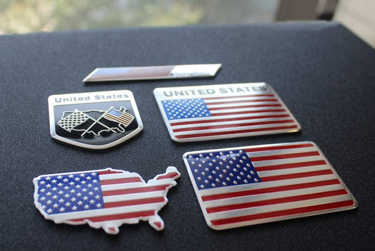 5pcs American US Flag Decal Sticker