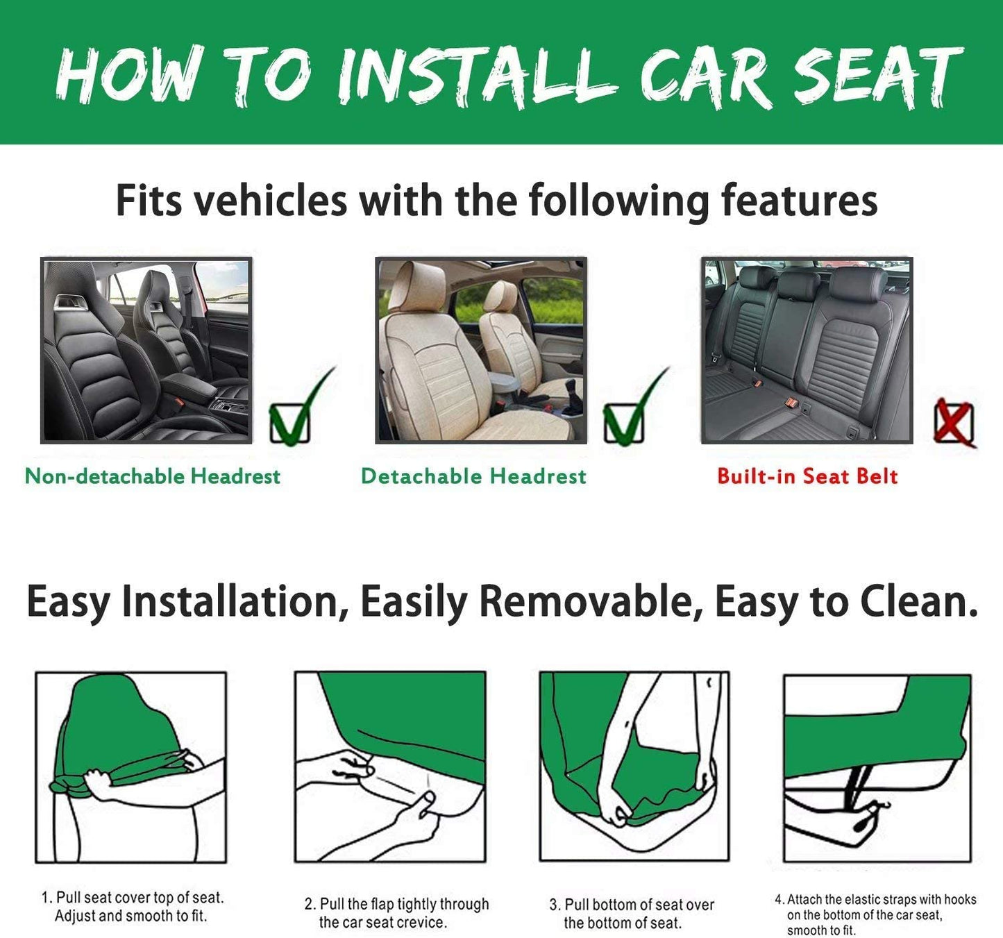 Elephant Vehicle Seat Covers(2pcs)