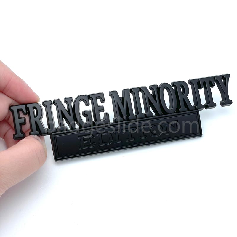 FRINGE MINORITY EDITION Car Badge Metal Emblem