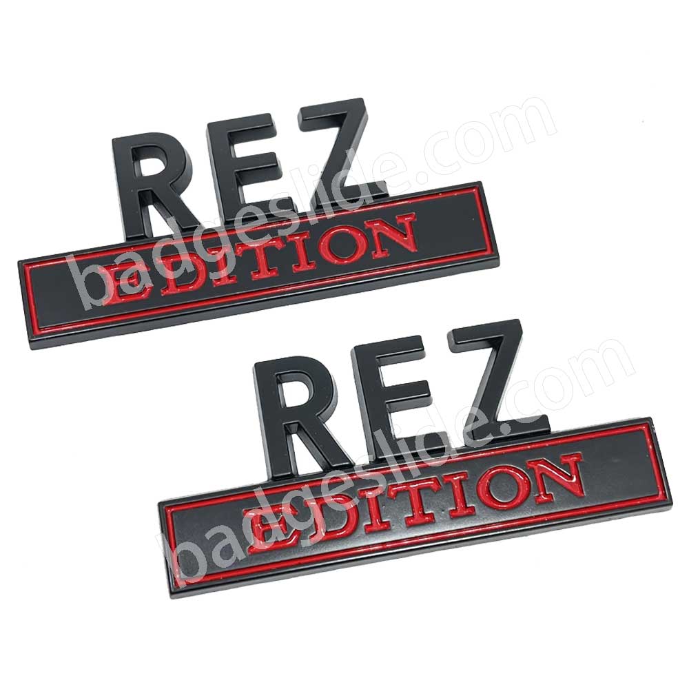 2 PCS REZ Edition Fender Metal Badge Emblem