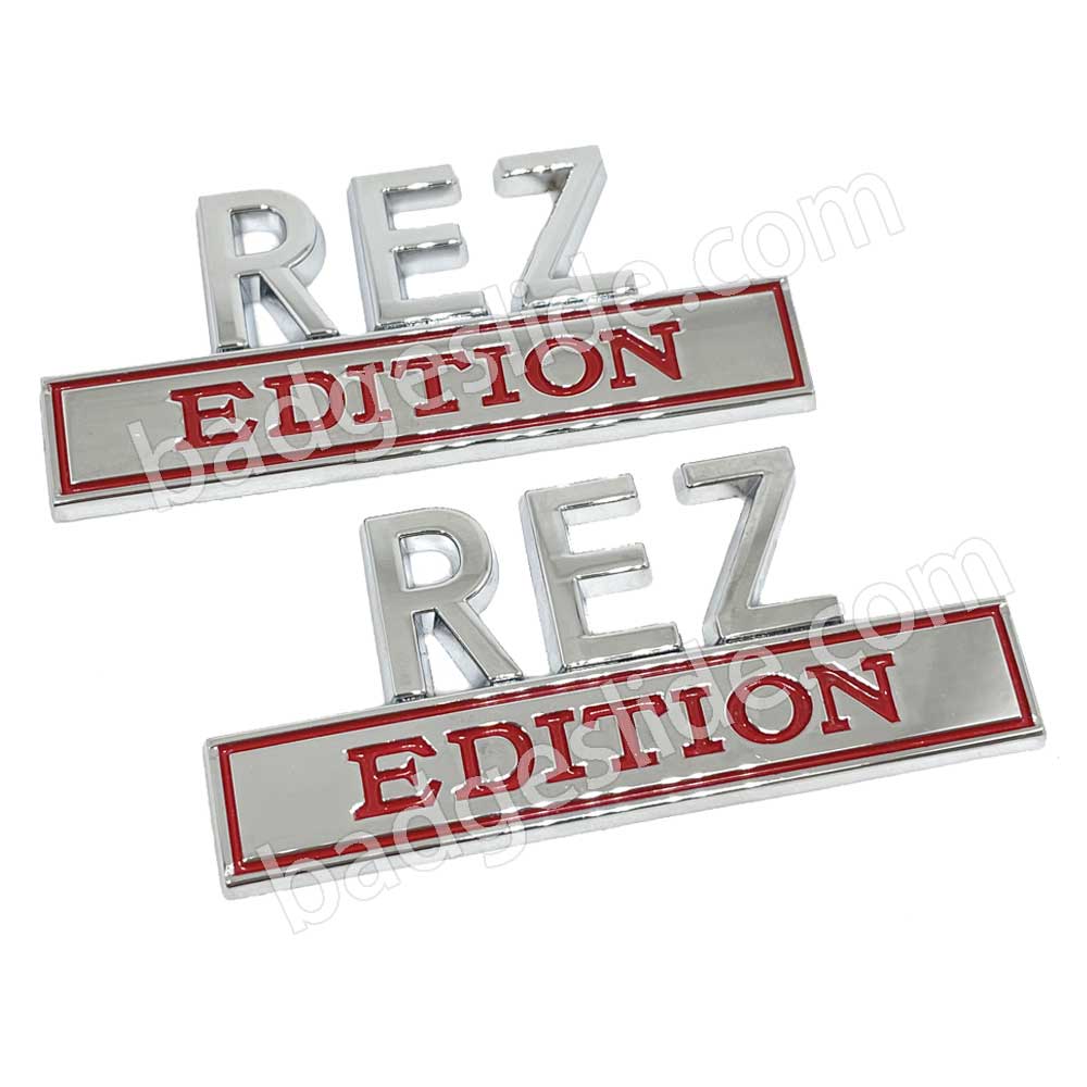 2 PCS REZ Edition Fender Metal Badge Emblem