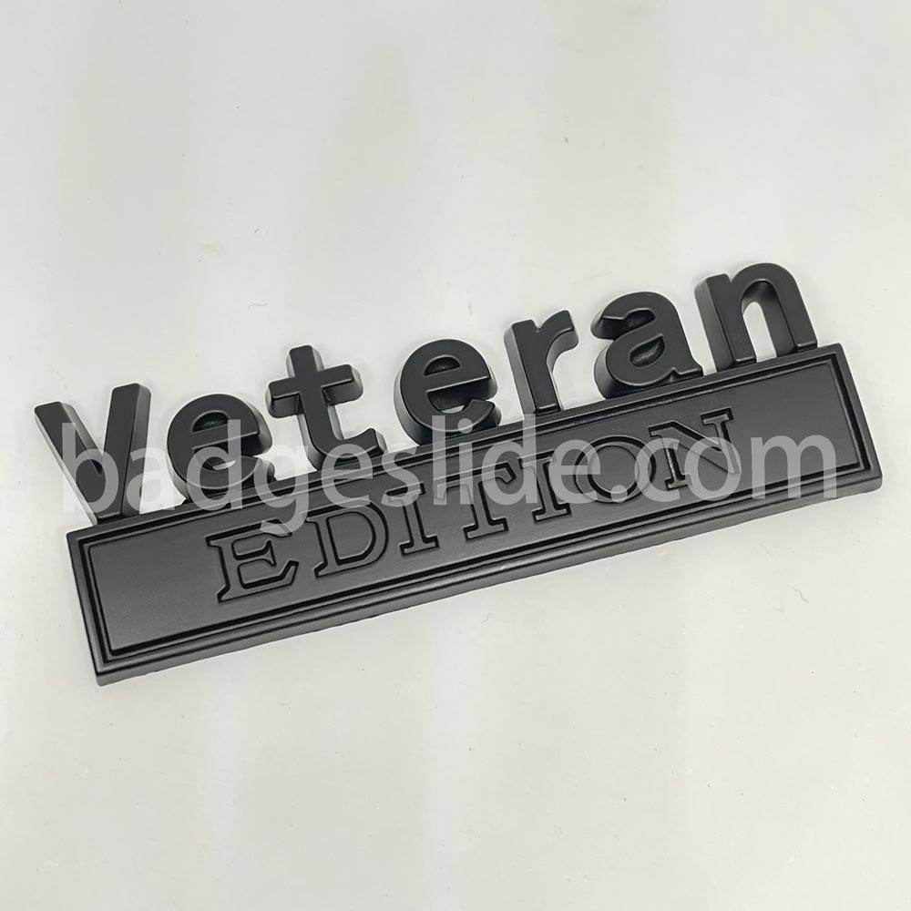 Veteran Edition Metal Emblem Fender Badge