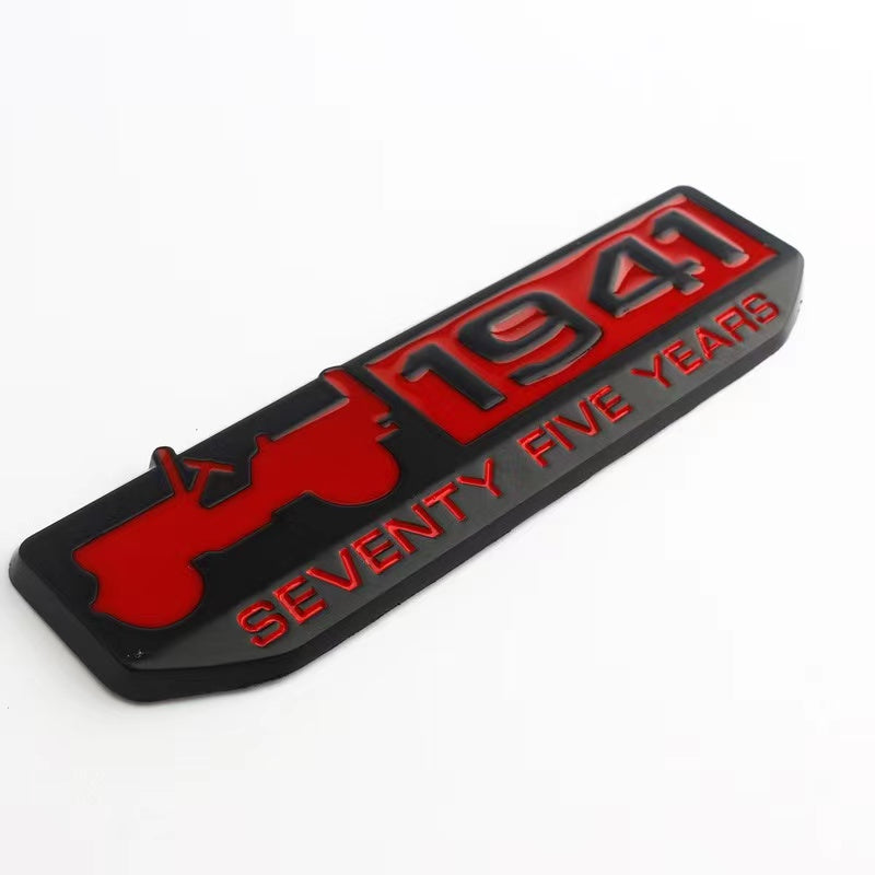 1941 75 Years Anniversary Badges Metal Emblem