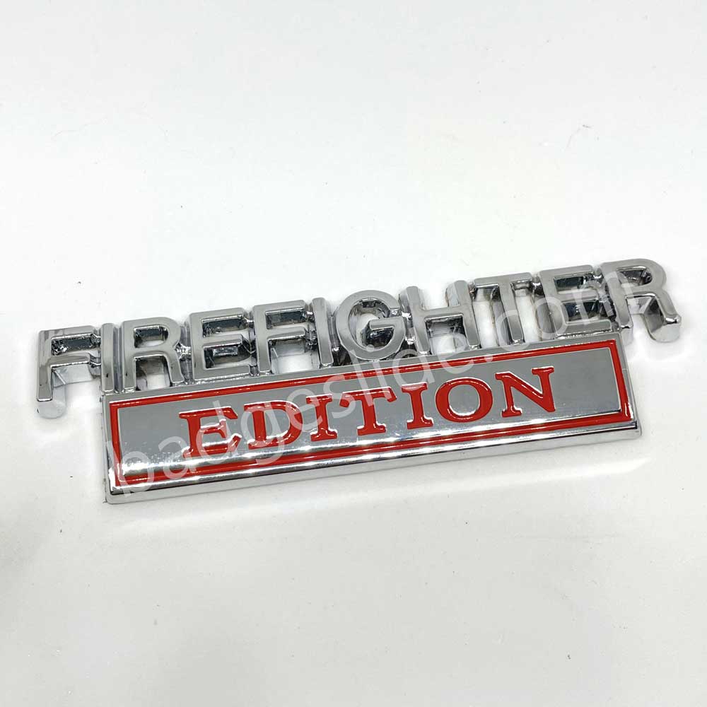 FIREFIGHTER Edition Metal Emblem Badge