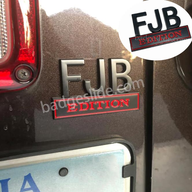FJB EDITION Metal Emblem Fender Badge