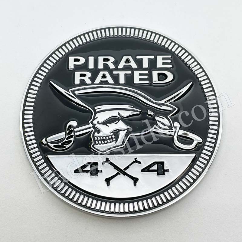 PIRATE RATED 4X4 JEEP BADGE