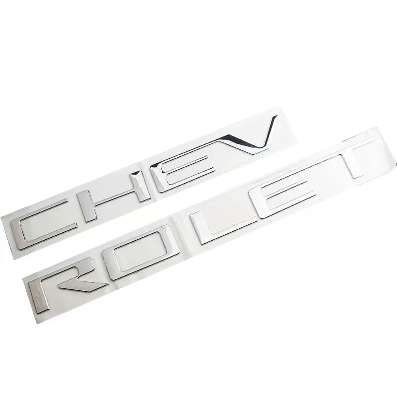 3D Raised CHEVROLET Tailgate Insert Letters Emblems