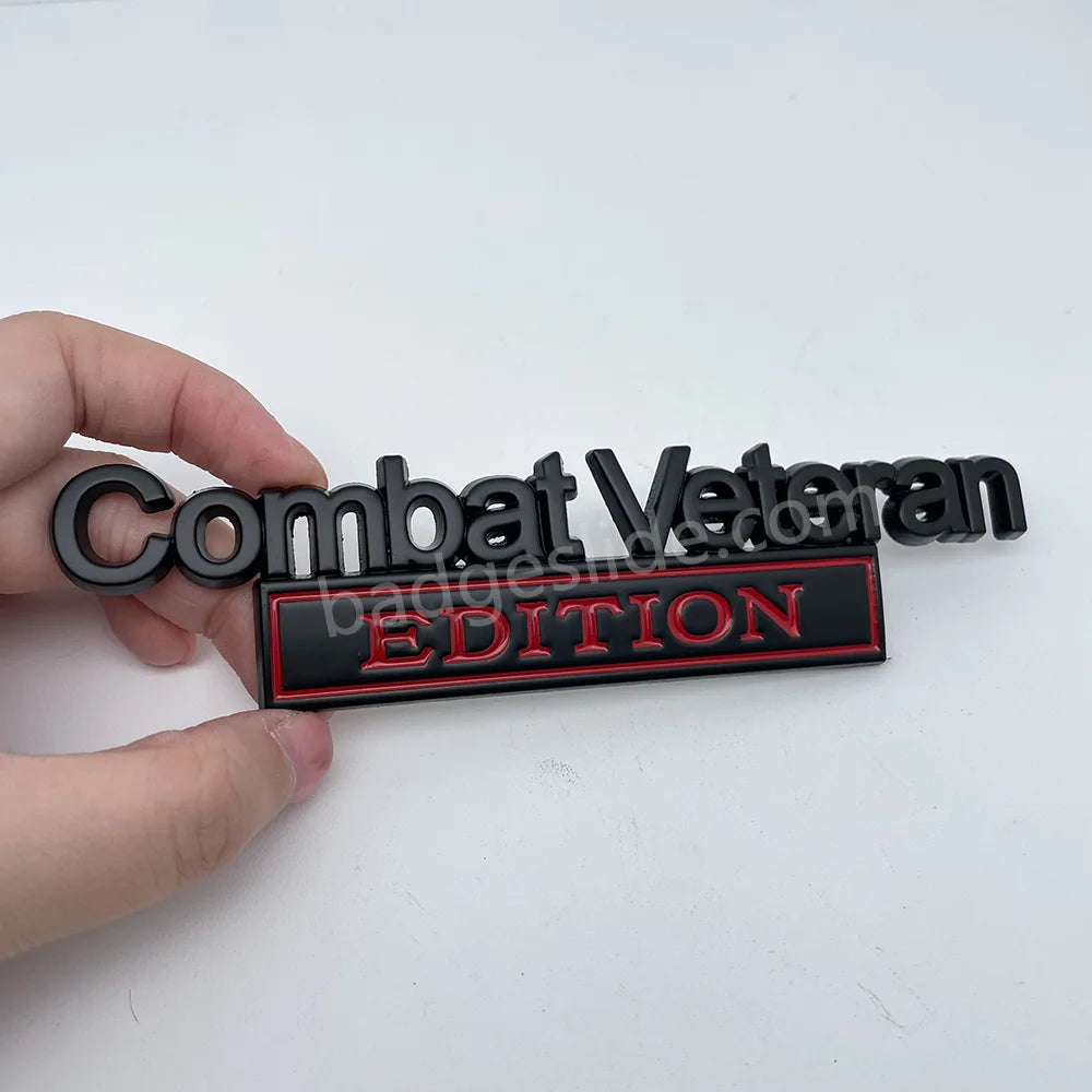 Combat Veteran Edition Car Metal Emblem