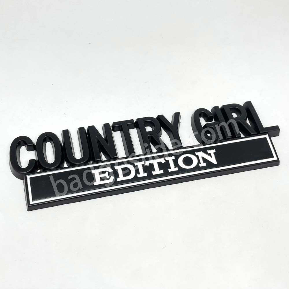 COUNTRY GIRL Edition Metal Emblem Fender Badge