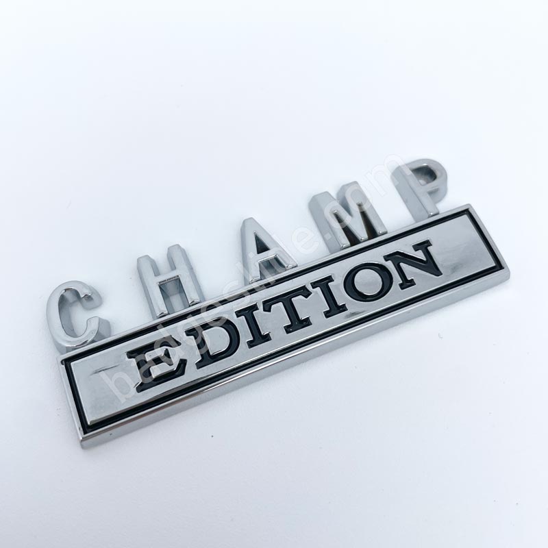 CHAMP EDITION Car Badge Metal Emblem