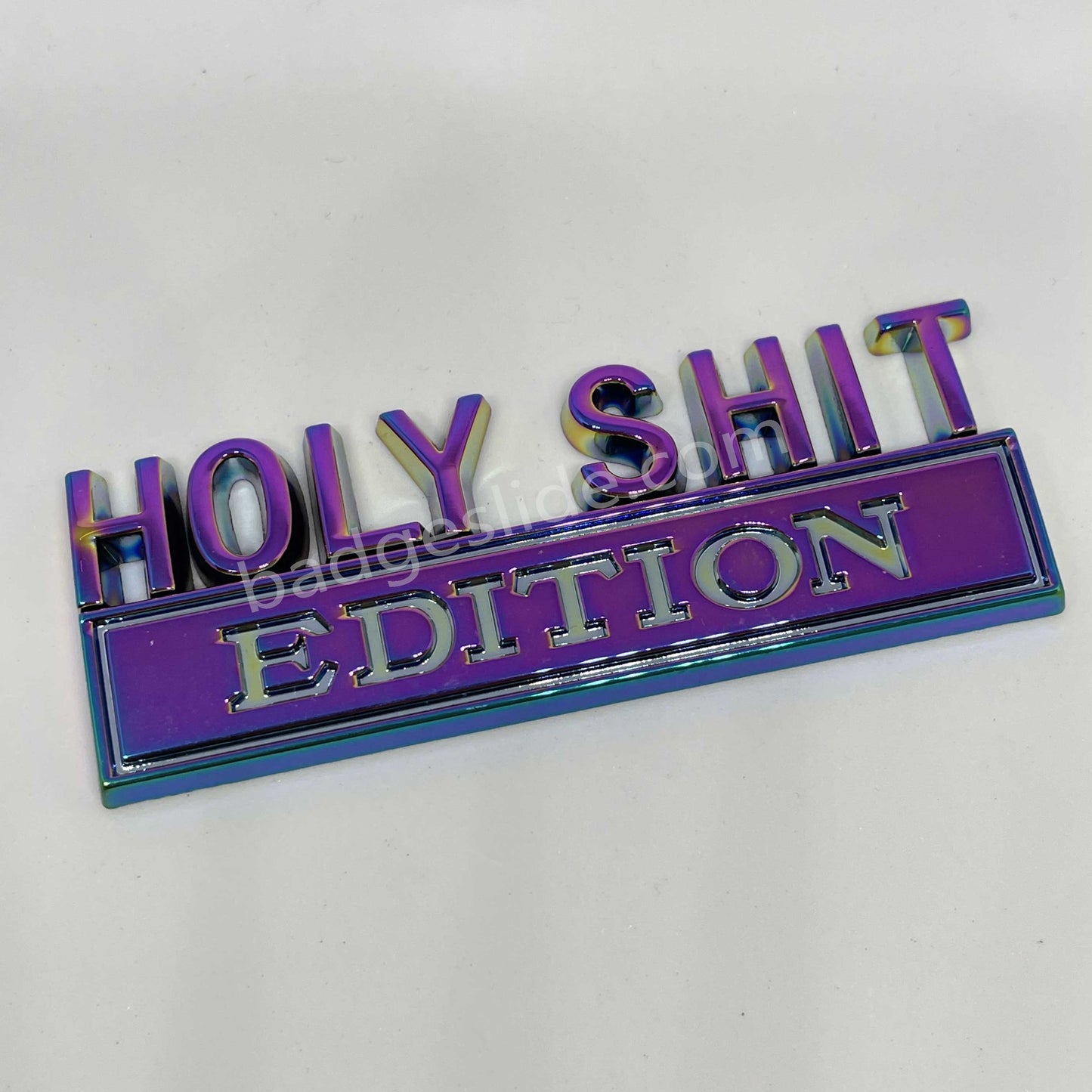 HOLY SHIT EDITION Metal Emblem Fender Badge