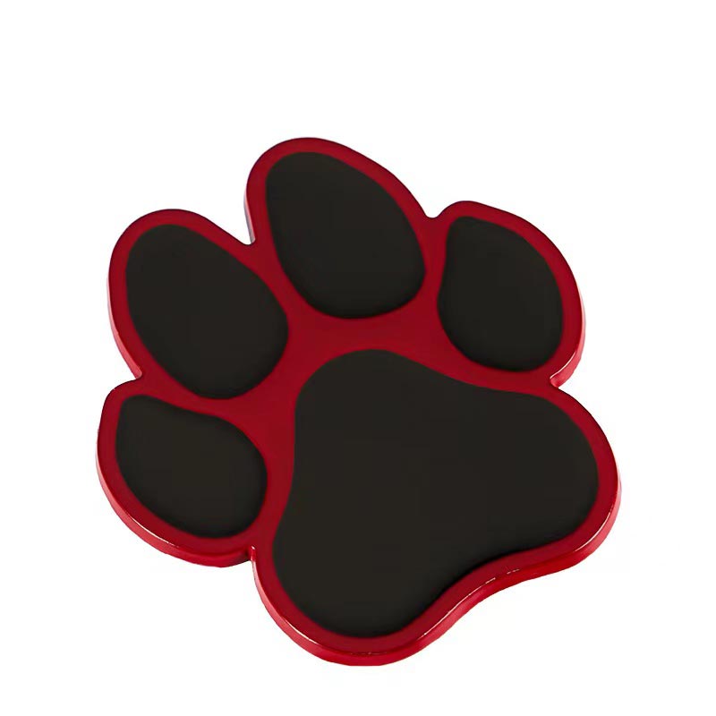 2pcs Paw Shape Car Emblem Fender Badge