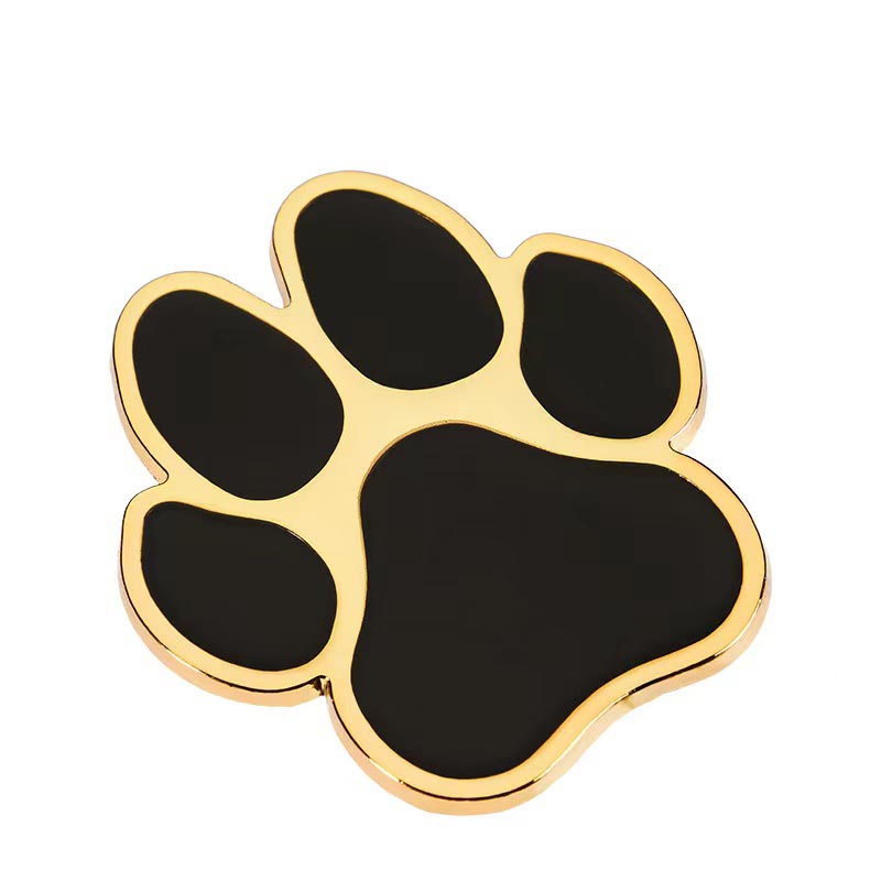 2pcs Paw Shape Car Emblem Fender Badge