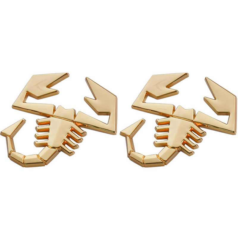 2pcs Scorpion Metallic Emblem Fender Badge