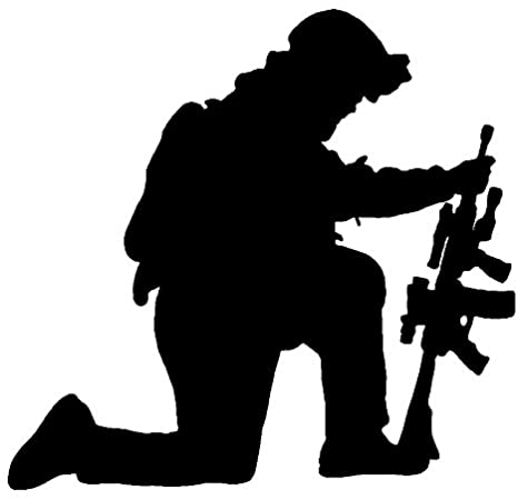 2pcs Soldier Vinyl Sticker Waterproof Decal
