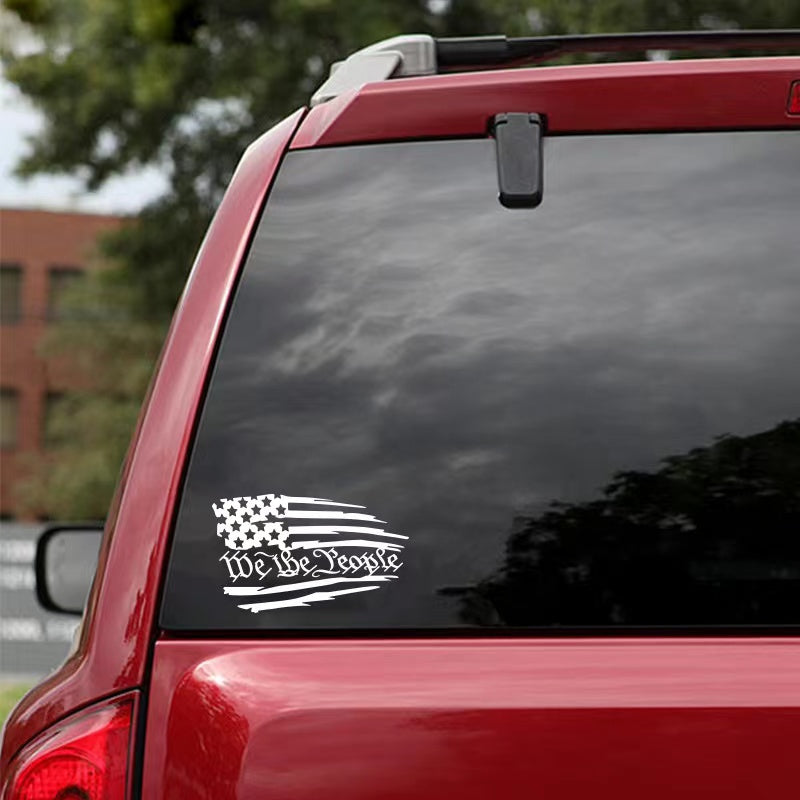 2pcs We The People Vinyl Sticker Waterproof Decal