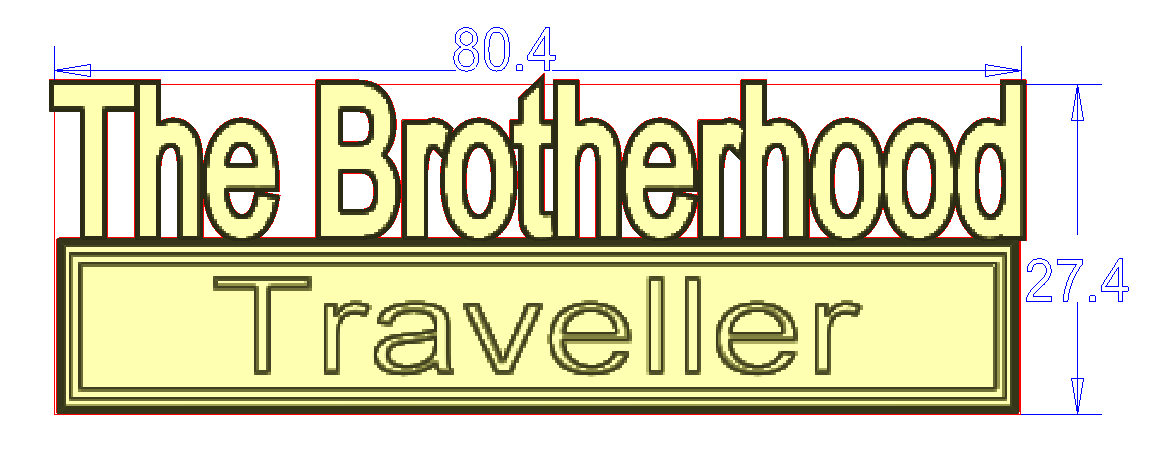 The Brontherhood EDITION Custom Emblem Car Metal Badge 5pcs