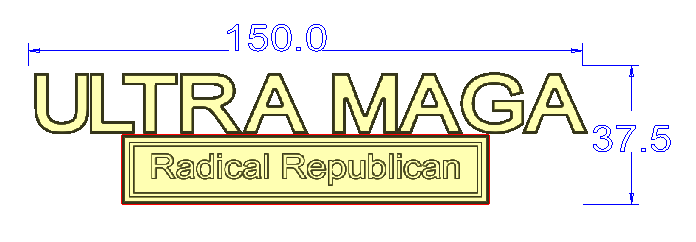 ULTRA MAGA Custom Emblem Car Metal Badge 25pcs