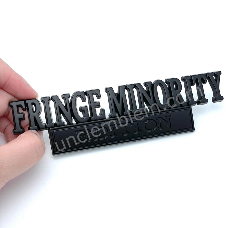 FRINGE MINORITY EDITION Car Badge Metal Emblem