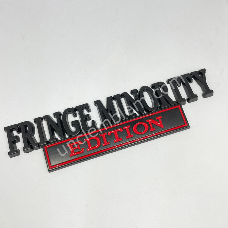 FRINGE MINORITY EDITION Car Badge Metal Emblem