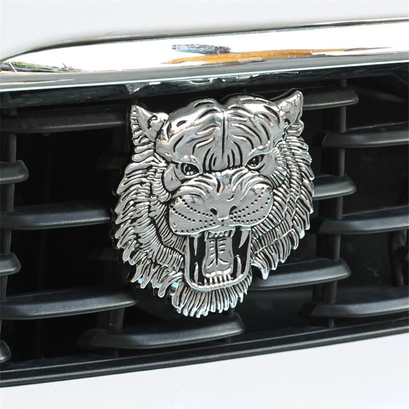 Tiger Metal Hood Window Sticker