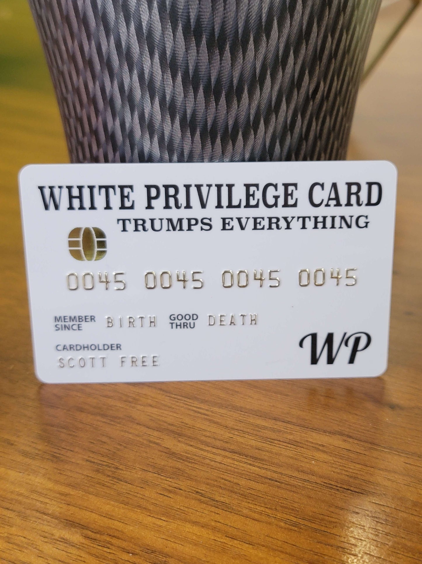 White Privilege Card