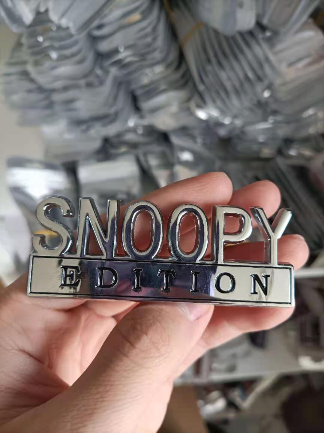 The Original S N O O P Y EDITION Emblem Fender Badge-Custom-5pcs