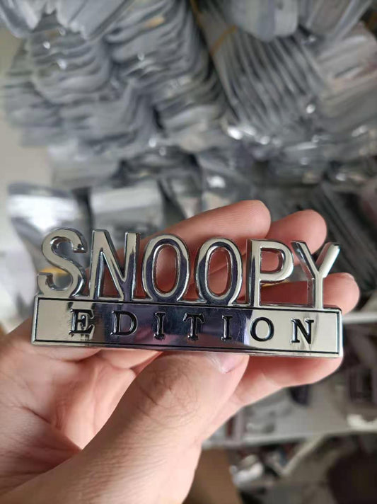 The Original S N O O P Y EDITION Emblem Fender Badge-Custom-5pcs