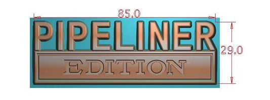 The Original PIPELINER EDITION Emblem Fender Badge-Custom-10pcs