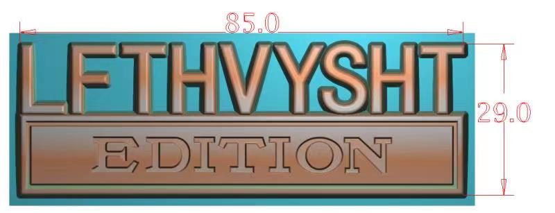 The Original LFTHVYSHT EDITION Emblem Fender Badge-Custom-5pcs
