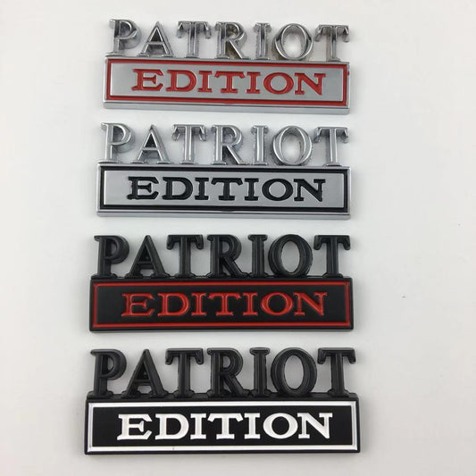 Patriot Edition Car Metal Emblem Side Badge