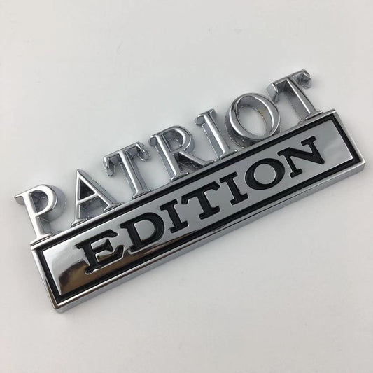 Patriot Edition Car Metal Emblem Side Badge