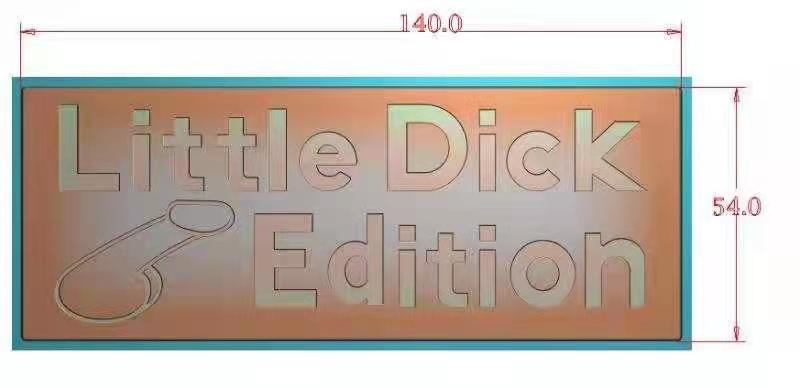 The Original Little Dick EDITION Emblem Fender Badge-Custom-3pcs