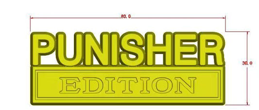 The Original Punisher Edition Emblem Fender Badge-Custom-4
