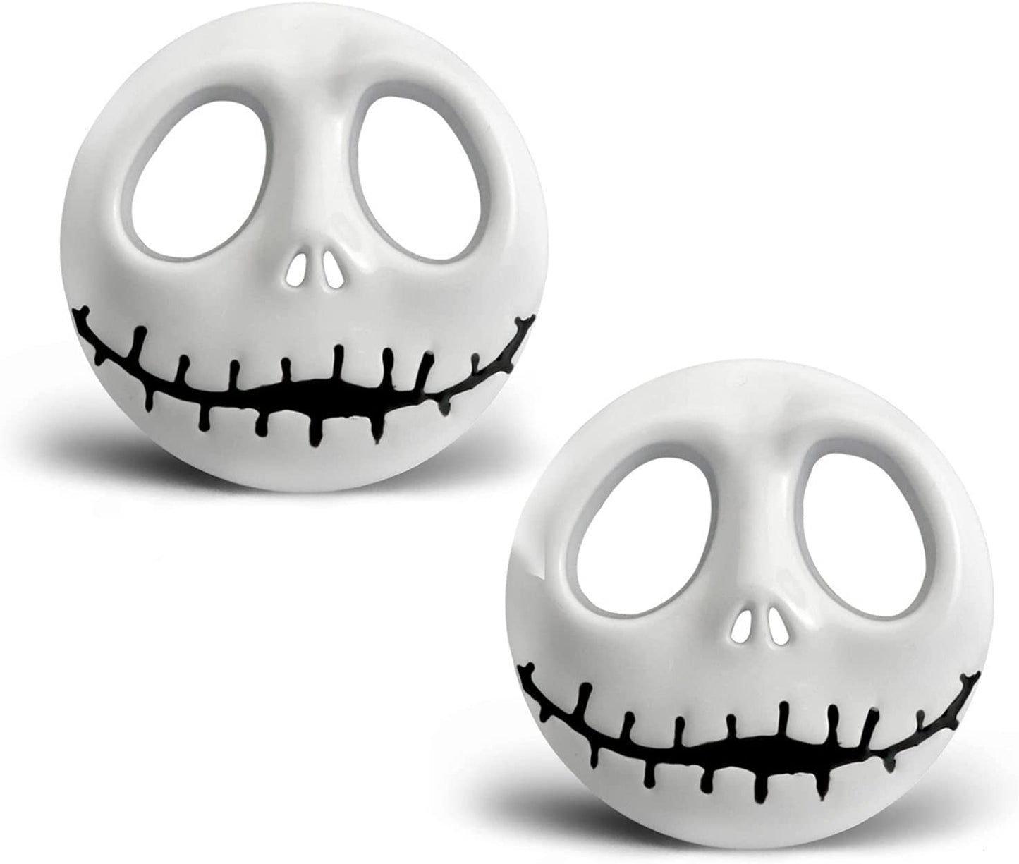 2 pcs Halloween Skull Mask Logo Emblem