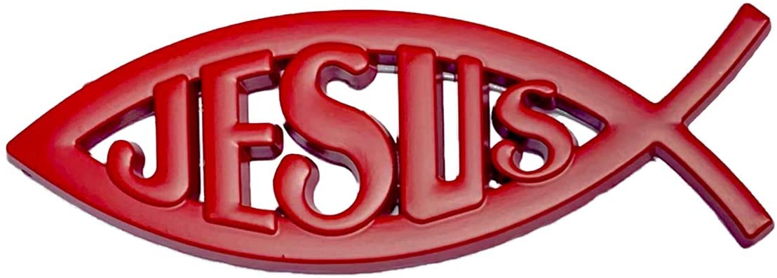 THE ORIGINAL JESUS FISH EDITION EMBLEM FENDER BADGE