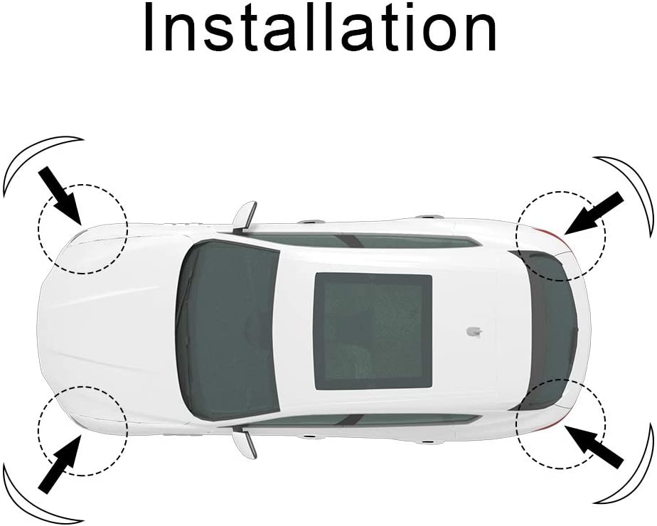 4Pcs Auto Car Body Bumper Guard Protector Sticker