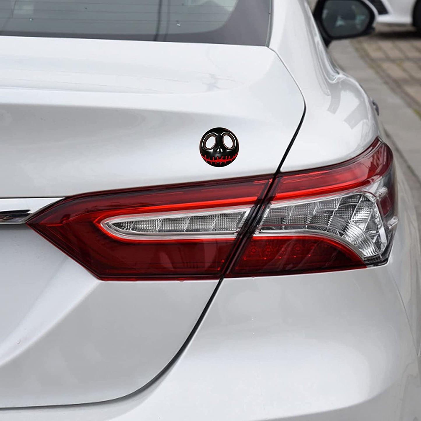 2 pcs Halloween Skull Mask Logo Emblem