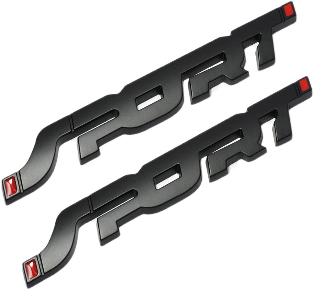 2pcs 3D Metal SPORT Trunk Emblem Badge