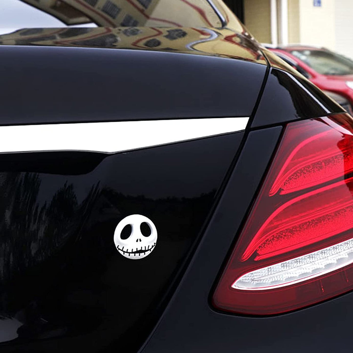 2 pcs Halloween Skull Mask Logo Emblem