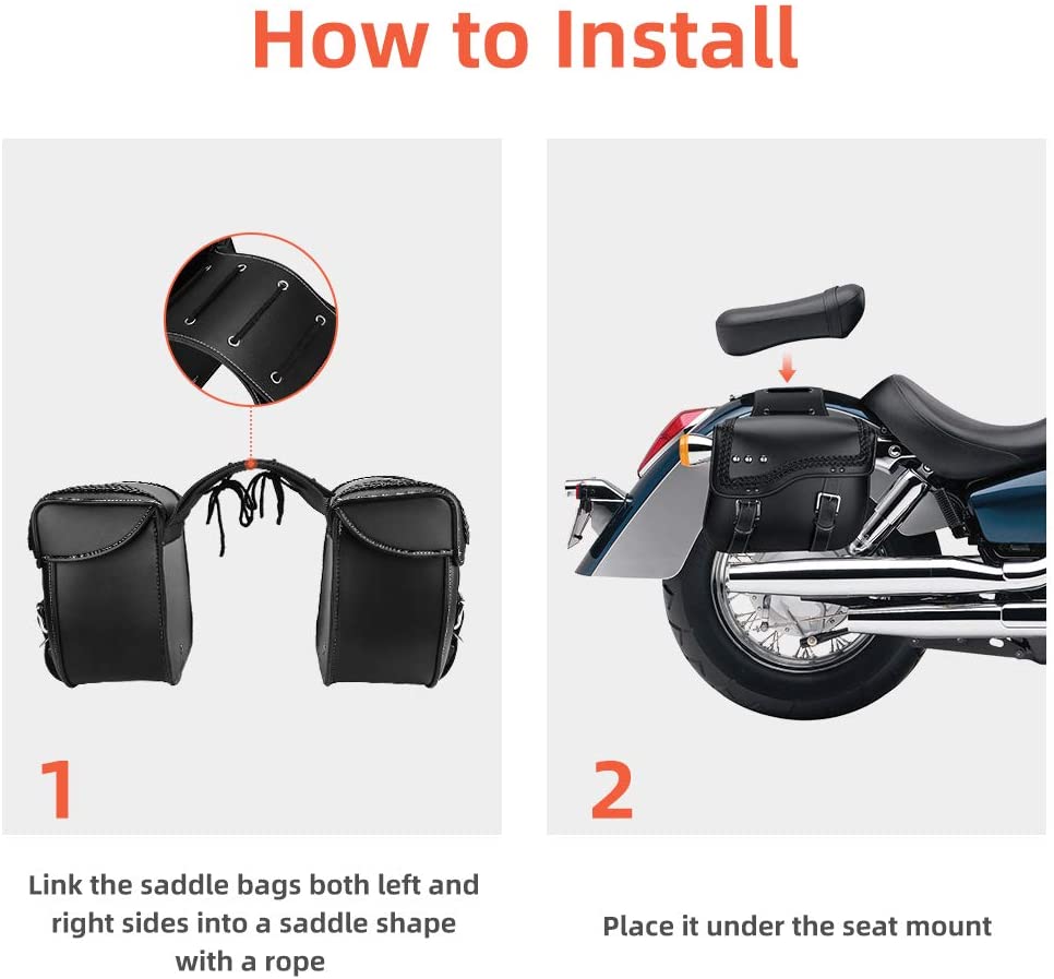 Synthetic Leather Side Motorcycle Bags