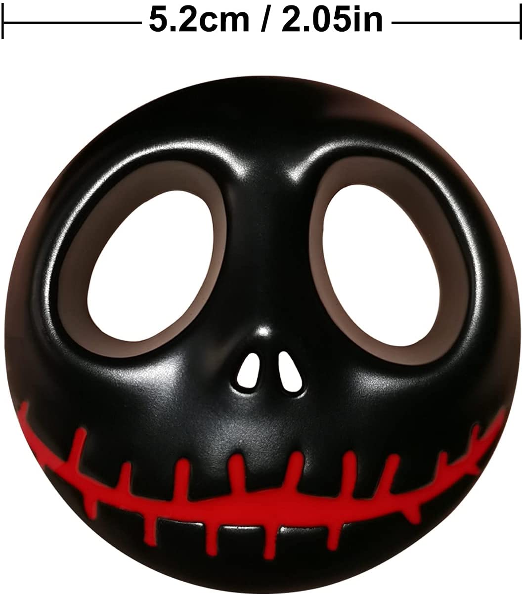 2 pcs Halloween Skull Mask Logo Emblem