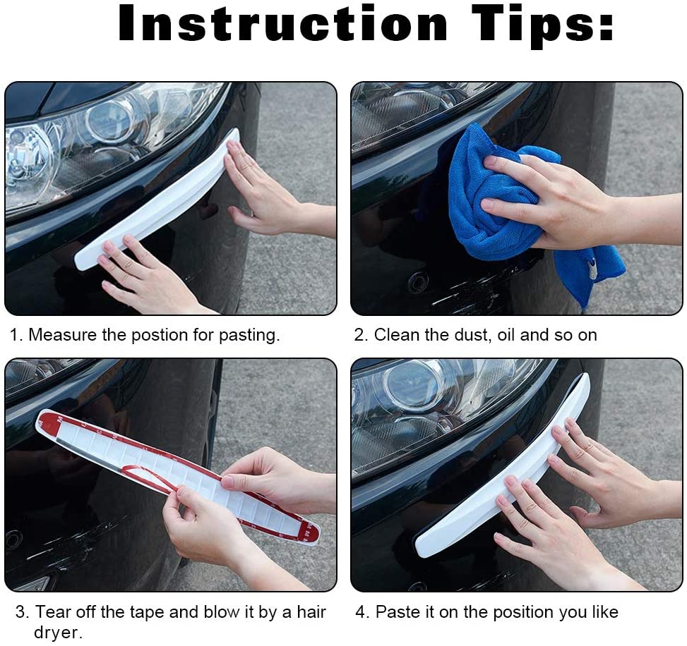 4Pcs Auto Car Body Bumper Guard Protector Sticker