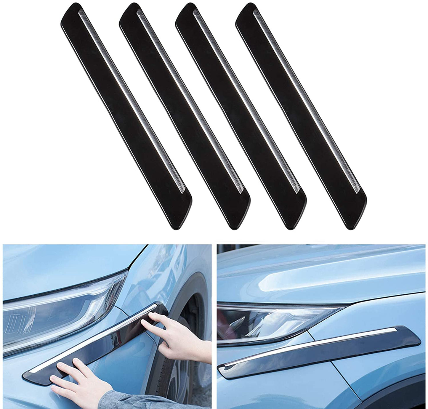 4Pcs Auto Car Body Bumper Guard Protector Sticker