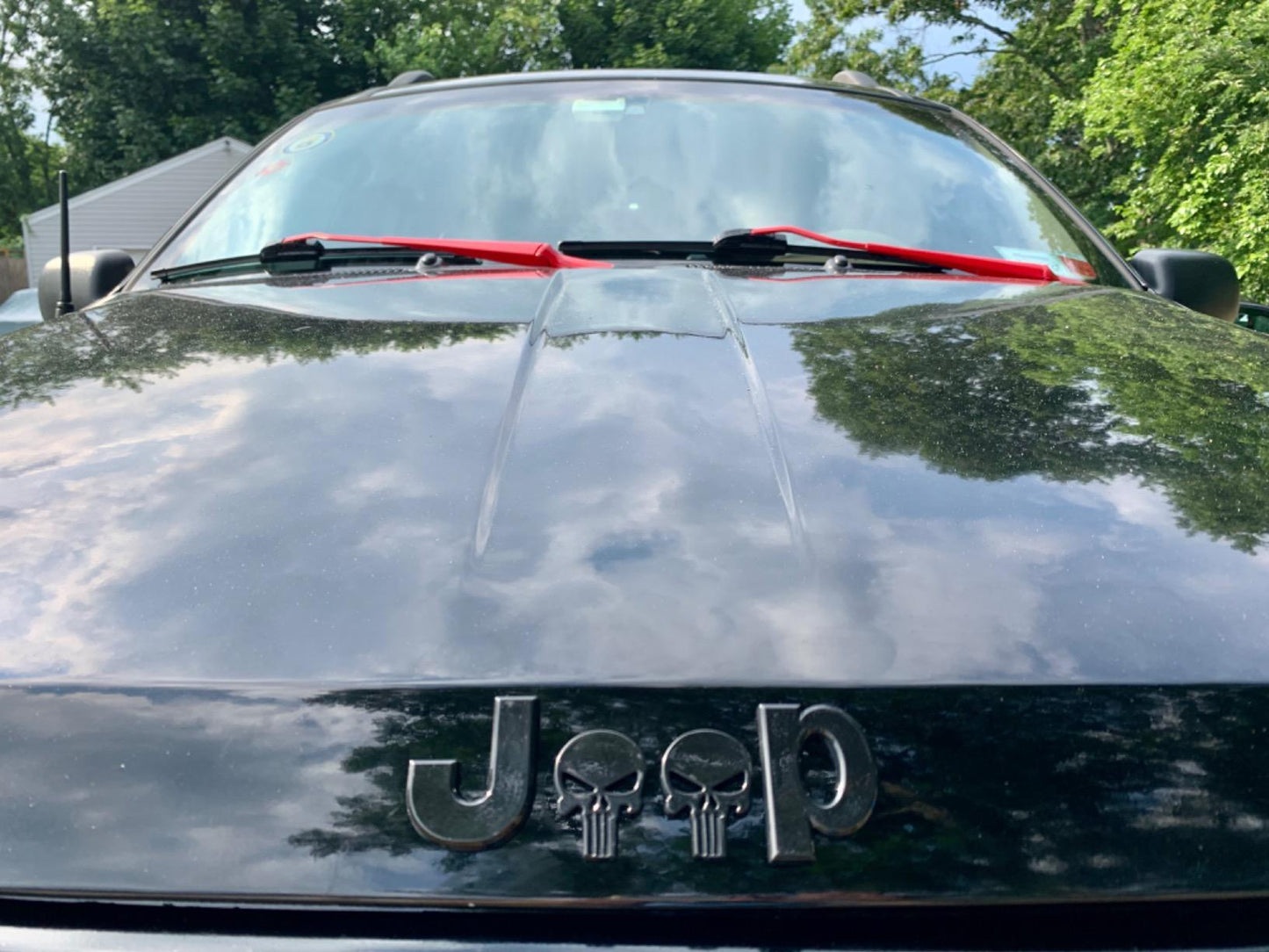 Funny Skull SUV Metal Emblem Badge