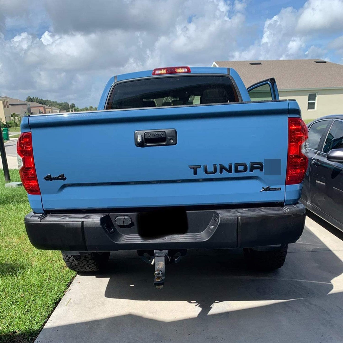 3D Raised TUNDRA Tailgate Insert Letters Rear Emblem