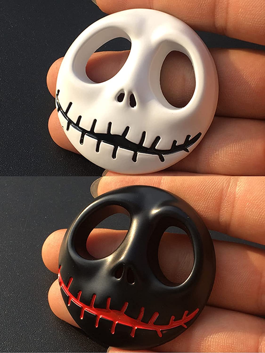 2 pcs Halloween Skull Mask Logo Emblem