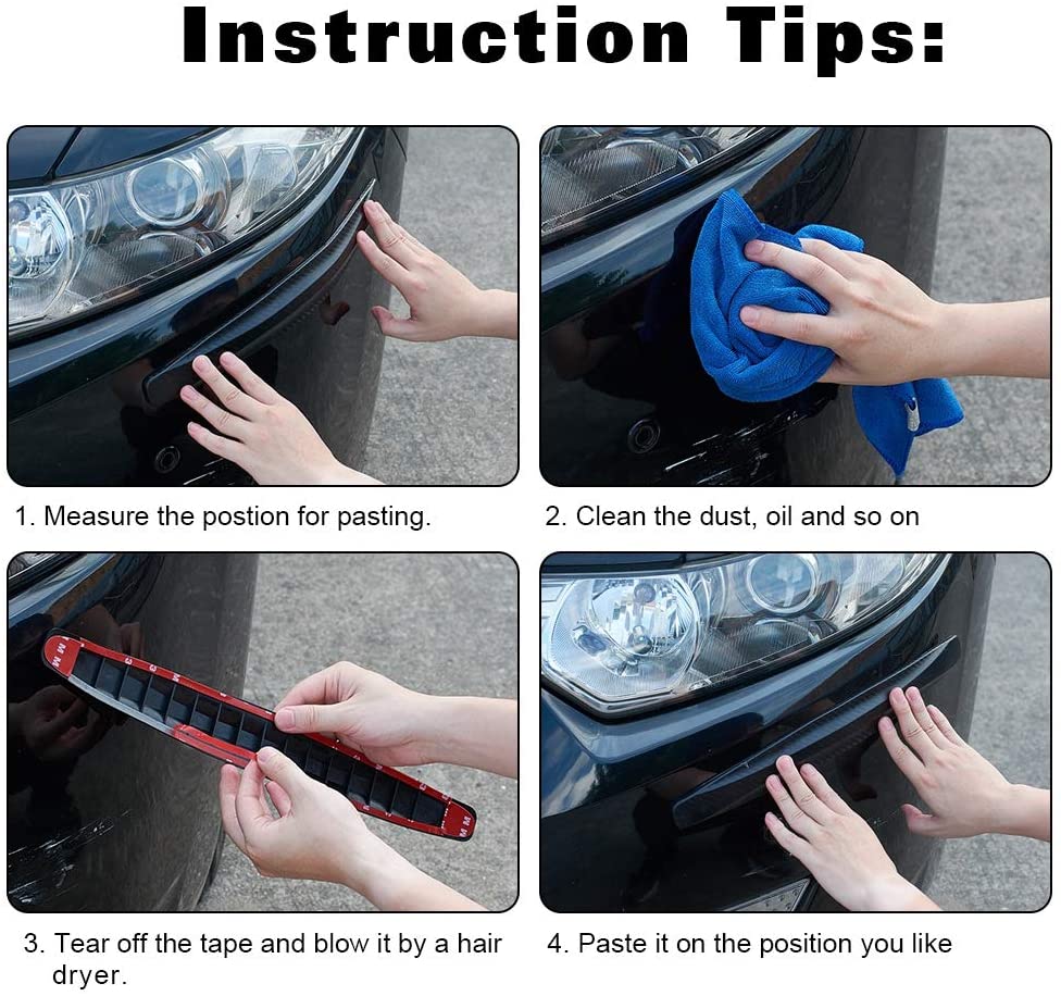 4Pcs Auto Car Body Bumper Guard Protector Sticker